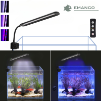 Emango ไฟไม้หนีบสำหรับตู้ปลาตู้ปลาขนาด330มม./13นิ้วไฟตู้ปลา Led สีขาว Ac100-240V ปรับความสว่างได้