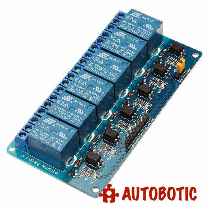 6 Channel Relay Module With Opto-Isolator (12V) | Lazada