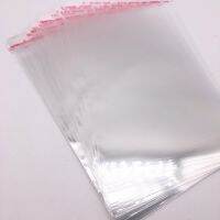 100pcs 5x7 6x9 7x11 8x13 9x16 10x18cm Resealable Poly Bag Transparent Opp Plastic Bags Self Adhesive Seal Jewellery Making BagAdhesives Tape