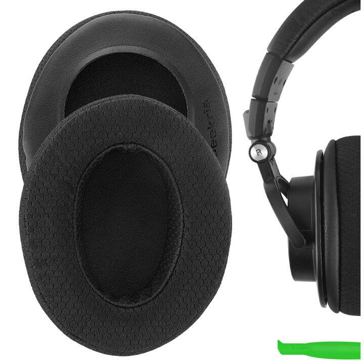 Geekria Mesh Fabric Replacement Earpads for ATH M50X, M50XBT, M50XBT2