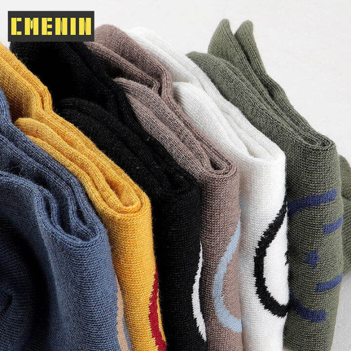 cmenin-miiow-5-pairs-ถุงเท้าผู้ชายผ้าฝ้ายปักลาย-antibacterial-mens-boat-sock-แบรนด์แฟชั่นถุงเท้ากันลื่น-mql2b21111