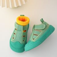 Summer Children Canvas Sandals Fashion Candy Color Spring Baby Shoes Breathable Hollow Boys Sneakers Girls Sports Sandals