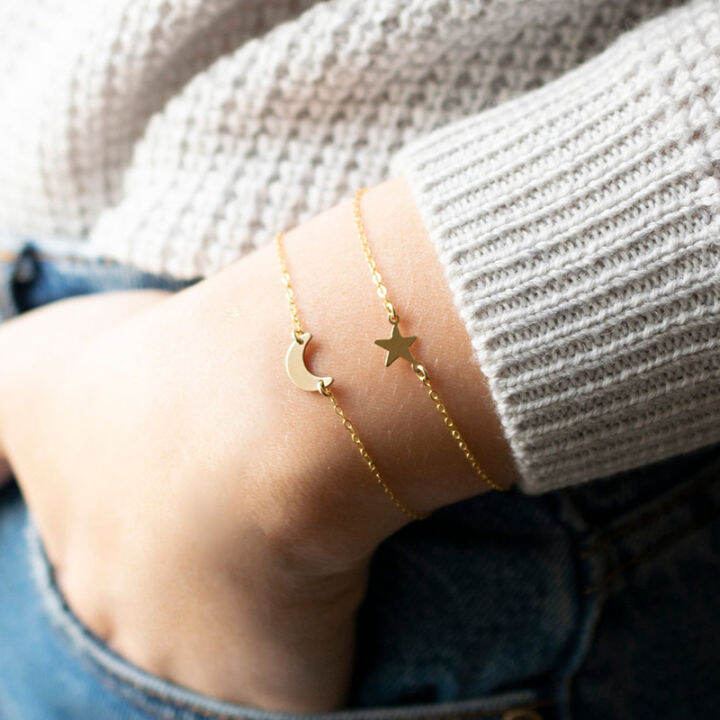 tiny-moon-bracelet-14k-gold-filled-star-jewelry-handmade-boho-charms-bracelets-vintage-minimalism-bracelet-for-women