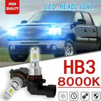 [ANYA Auto Parts] 2X9005 HB3 High Beam LED ไฟหน้าชุด8000K Ice สำหรับ GMC Sierra 1500 2009 2013 Sierra 2500 3500 HD 2007 2014 Canyon 2015 2018