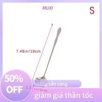 ?【HOT SALE】MUXI 1PC สแตนเลสด้ามยาวผัดช้อนไอศครีมขนมตัก flatware