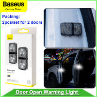 Baseus Car Door Opening Warning Lights รถเปิดประตูไฟเตือนกันน้ำ ความปลอดภัยโคมไฟอัตโนมัติเปิดสติ๊กเกอร์ความปลอดภัยกระพริบเตือนแสงป้องกันการชนกัน