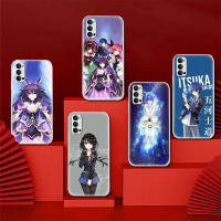 โปร่งใส เคสโทรศัพท์ หรับ Samsung M23 M30S A40S A54 M21 M30 A14 A04S M53 A9 M52 A04 A23 A34 M33 Plus TPU Shock Absorbing ปก lZ-116 Anime Date A Live