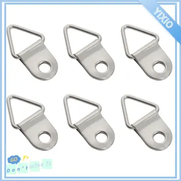 Buy D-Ring Triangle Hooks for Hanging Picture - 100Pcs Small Decorative  Hooks with Screws Picture Hanging Hooks Home Improvement Wall Hook Picture  Frame Hanger - Golden Heavy Duty Picture Hangers Online at