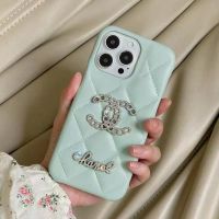 APEC เคสแข็งหนังนิ่มลายตารางสี่เหลี่ยมขนมเปียกปูนหรูหราสำหรับ IPhone 14Promax 13 14 Pro Max 12Promax 11 14pro 13 Pro เคสเคสใส่โทรศัพท์ Apple