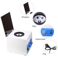 Electric Lab Benchtop Centrifuge, Low-Speed 4000rpm Centrifuge Machine 6 Tubes x 20ml, with Timer 0-60min and Speed Control