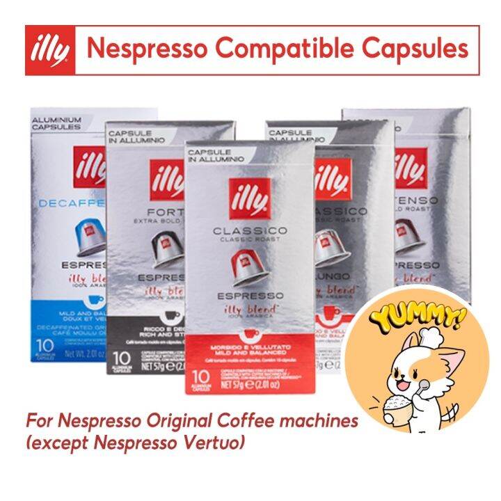 COD illy Coffee Machine Capsules 10ea cafe 5flavors Decaffein Lungo