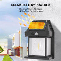 LED Solar Wall Light Tungsten Wire Bulb Lamp Waterproof With Motion Sensor 3 Modes for Garden House Patio Porch Garage