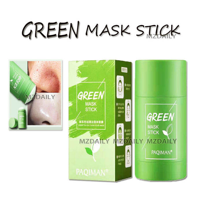 MZ wise Green Tea Purifying Clay Stick Mask Oil Control Solid Mask Deep