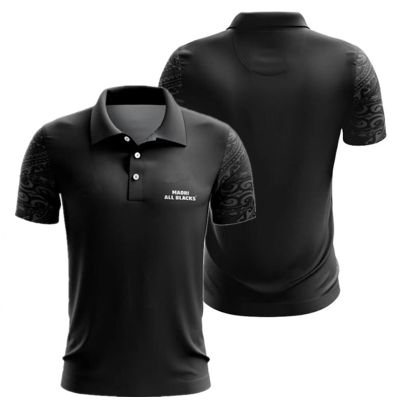 S-5XL Name （Print Number） BLACKS ZEALAND NEW JERSEY POLO RUGBY Custom MENS [hot]2023 Size: ALL MAORI