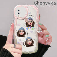 Chenyyka เคสสำหรับ VIVO Y85 V9 V9เยาวชน V9โปร Y85A Z1i Z3x ยอดนิยมลายอิโมติคอนเด็กผู้หญิงสีสันสดใสขอบเนื้อครีมเคสนิ่มเคสโทรศัพท์โปร่งใสกันกระแทกเคสใสซิลิโคน