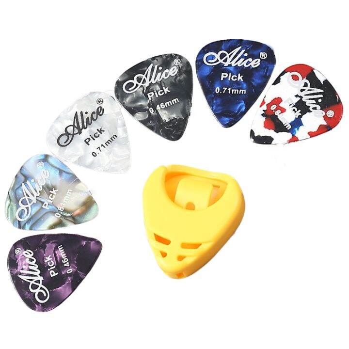 6-pcs-guitar-picks-celluloid-picks-guitar-accessories-free-pick-holder-guitarra-parts