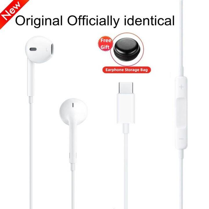 Original USBC InEar Headphones Type C Wire Earphone Earbuds Stereo