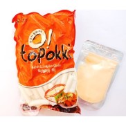 BÁNH GẠO TOKBOKKI LẮC PHÔ MAI  1KG TOKPOKKI + 200G BỘT PHÔ MAI