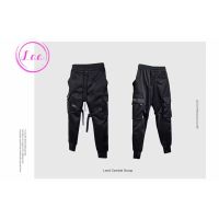 【Laa】｛COD｝Hip Hop Elastic Waist Harem Pant Men Streetwear Punk Trousers Jogger Male Tactical Pants Cargo Pants