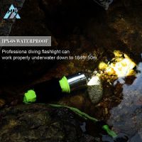 F3 New Mini T6 Lamp Strong Light Diving Flashlight Portable Waterproof Torch Lights Underwater Led Flashlight Caving Camping