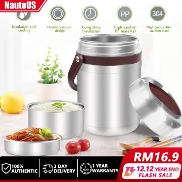 1.8/2.2L Thermos Lunch Box for Hot Food Stainless Steel Insulated