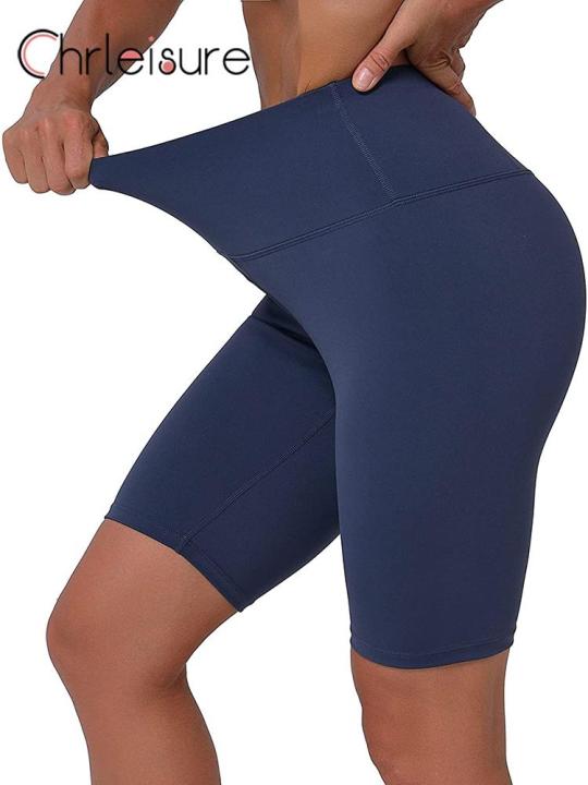 chrleisure-sports-yoga-shorts-push-up-short-leggings-women-sexy-cycling-running-fitness-casual-high-waist-knee-length-gym-shorts