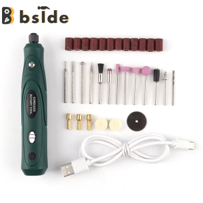 Bside Tool Store เครื่องมือเจาะไฟฟ้าไร้สาย,ปากกาแกะสลักงานไม้3.7V
ชุดเครื่องมือโรตารี่