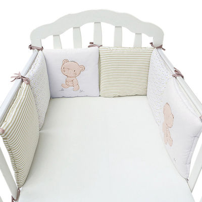 6PcsLot Newborn Baby Bed Bumper in the Crib Cot Protector Baby Room Decoration Toddler Crib Bedding Infant Bumper Cot Cushion