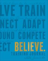 หนังสืออังกฤษใหม่ Believe Training Journal (Electric Blue Edition) (Believe Training Journal) [Paperback]