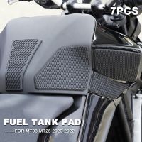 For Yamaha MT-03 MT03 MT-25 MT25 2020 -2022 Motorcycle Side Fuel Tank pad Tank Pads Protector Stickers Knee Grip Traction Pad