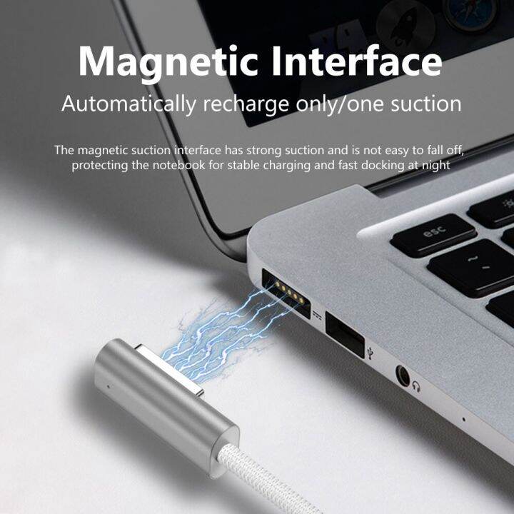 100w-usb-type-c-ไปเป็นแม่เหล็ก1-2สายอะแดปเตอร์สำหรับ-macbook-air-pro-หัวเปลี่ยนสายชาร์จ-pd-ชาร์จไฟสายชาร์จเร็ว