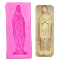 M0235 Silicone mould Virgin Mary 3D Mold Soap Moulds Fondant Cake Decorating Baking Tools Bread Cake  Cookie Accessories