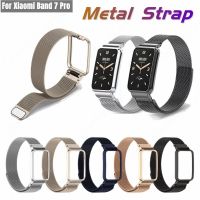 【LZ】 Metal Strap For Xiaomi Mi Band 7 Pro Milanese Stainless Steel with Frame Watchband for miband 7pro Bracelet Correa Smartwatch