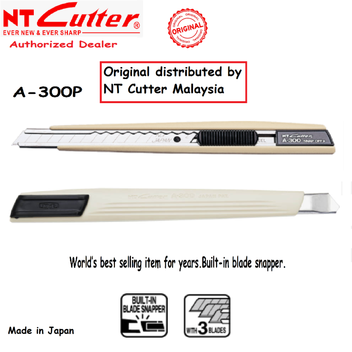 NT CUTTER A-300P NT A-300P (Original Packed with 3 Spare Blade) Made in ...