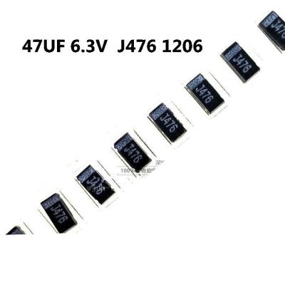 20pcs Black NEC chip tantalum capacitor 47UF 6.3V Type A J476 1206