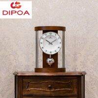 DIPOA New arrival นาฬิกาตั้งโต๊ะ รุ่น SK101DB สีน้ำตาลเข้ม ขนาด : 20.5cm x 30 x หนา 8cm. Table Clock