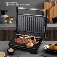 Panini Press Grill 850W ความร้อนสองด้าน Nonstick อาหารเช้าเครื่องทำแซนวิชสำหรับห้องครัว US 110V