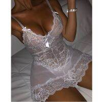 【CC】ஐ♙✶  V-neck Night Sleeveless Ladies Nightgown Transparent Sleepwear Nightwear Erotic Baby Dolls