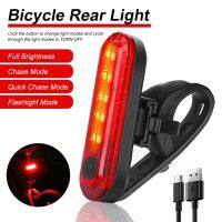 1/2pcs Bright Bicycle Rear Light USB Rechargeable Cycling Taillight Safety Flashlight 4 Modes LED Bike Tail Light Accessories Medicine  First Aid Stor