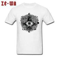 Freemasonry Eye Of Providence Tops Shirts Crewneck Short Sleeve Print White New T Shirts 100% Cotton Male Cheap T-Shirt