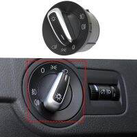 Car styling For VW Amarok Caddy Eos Golf Jetta Passat SEAT Chrome Headlight Control Switch Fog Light Knob 5ND941431A