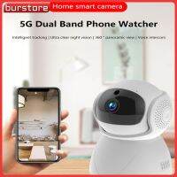 Burstore กล้อง IP CCTV อัจฉริยะ1080P 5Ghz 2.4G,การตรวจจับเสียงติดตามอัตโนมัติดูอัจริยะความปลอดภัยวิดีโอติดตามเด็กกล้อง IP IP แบบไร้สายในร่ม