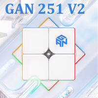 [ขายดี] 2X GAN251ก้อน V2สำหรับเด็กลูกบาศก์ความเร็วของเล่นเพื่อการศึกษาไร้สติกเกอร์ + ปริศนาการศึกษาสำหรับของขวัญคริสต์มาสวันเกิดเด็ก