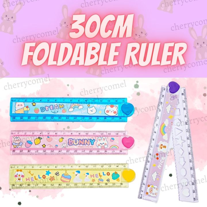 Foldable Cartoon 30cm Cartoon Foldable Ruler Cartoon Ruler Cute School 