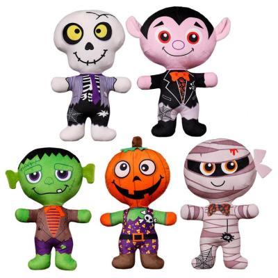 Halloween Plush Doll Plush Decorative Skeleton Doll Short Plush Decoration Supplies for Game Table Car Bedroom and Sofa gorgeously
