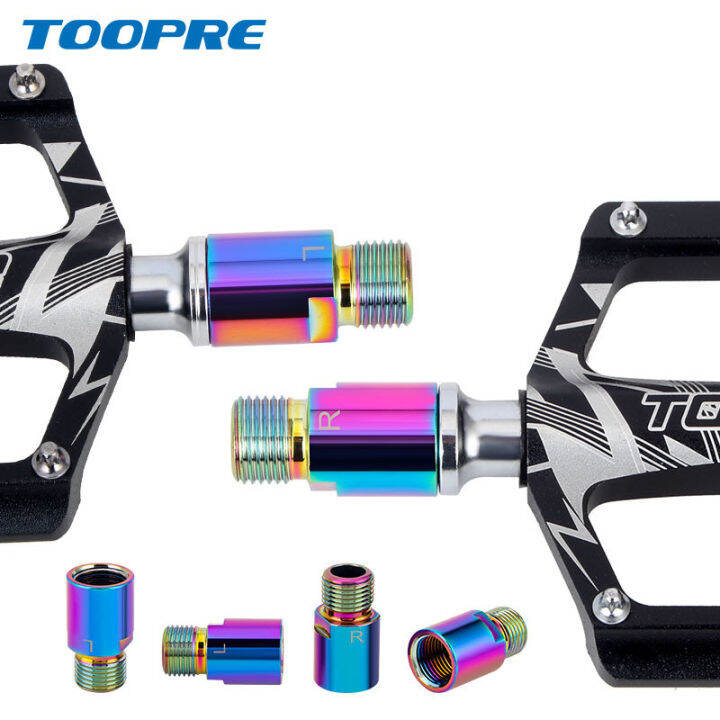 TOOPRE Chrome Steel Pedal Extender Mountain Bike Protection Bike Pedal