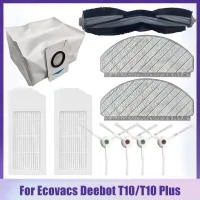 Accessories For Ecovacs Deebot T10/T10 Plus Robot Vacuum Cleaner Main/Side Brush Dust Bag Hepa Filter Mop Cloth Spare Parts Vacuum Cleaners Accessorie