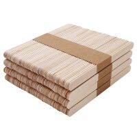 500PCS Small Wooden Board Oral Tongue Depressor DIY Craft Stick Ice Cream Stick Coffee Stirring Wood 6 Inches