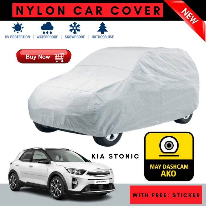 CAR COVER (NYLON) FOR KIA STONIC WITH STICKER WATERPROOF AT MATIBAY Lazada PH