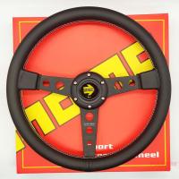 momo steering wheel racing competitive fit flat leather steering wheel car steering wheel volante momo sport steering wheel Furniture Protectors Repla